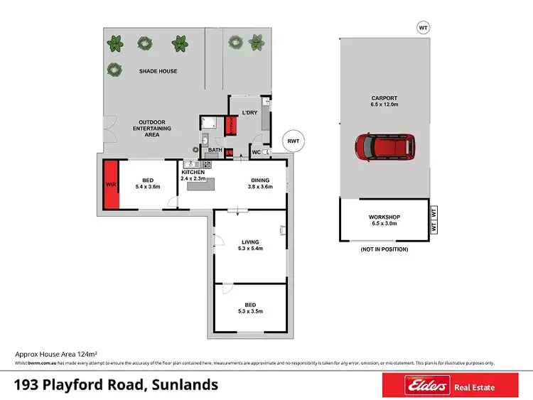 Floorplan of Homely house listing, 193 Playford Road, Sunlands SA 5322