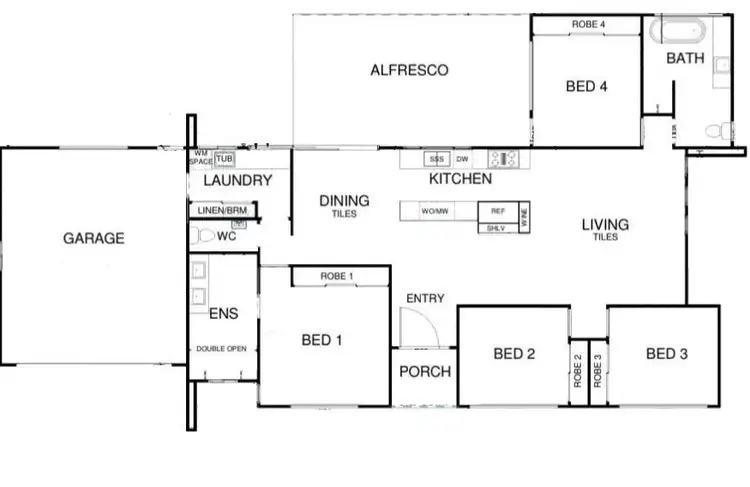 Floorplan of Homely house listing, 2 Songbird Place, Urraween QLD 4655