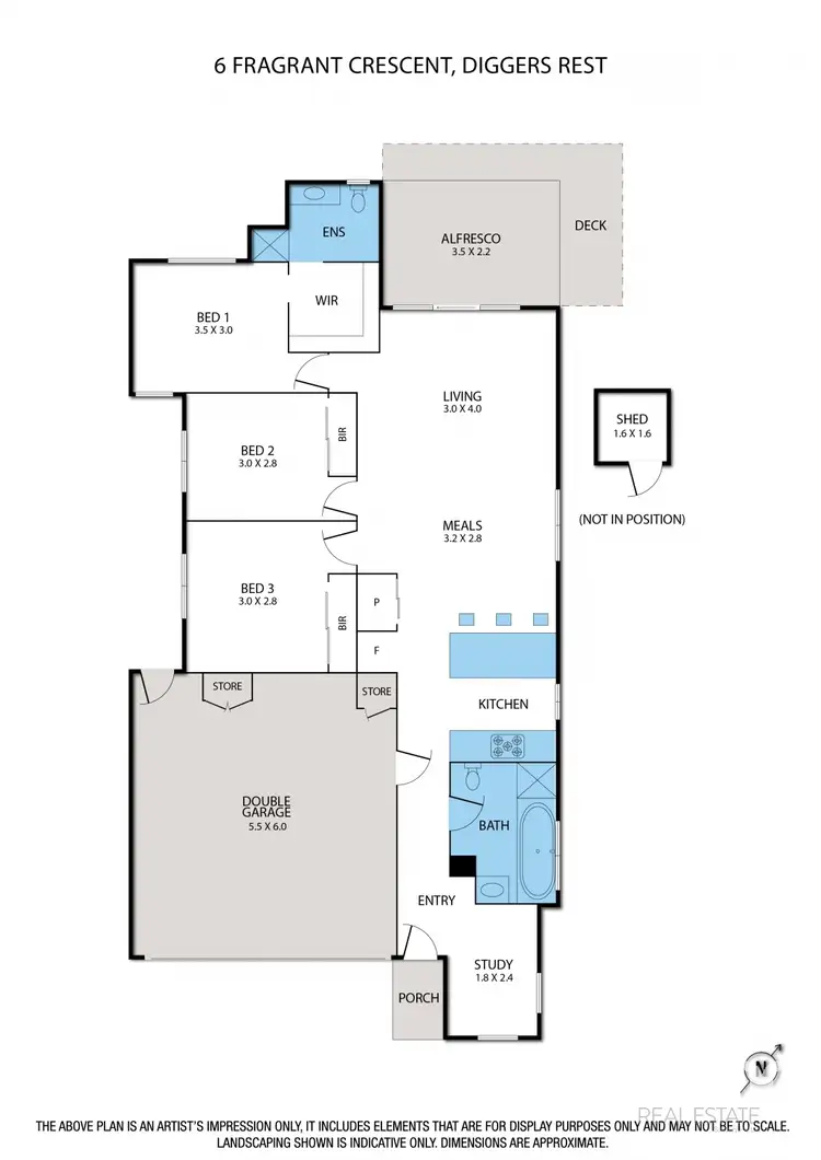 Floorplan of Homely house listing, 6 Fragrant Crescent, Diggers Rest VIC 3427