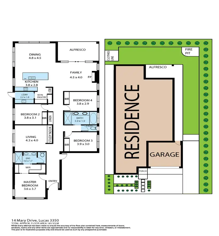 Floorplan of Homely house listing, 14 Mary Drive, Alfredton VIC 3350