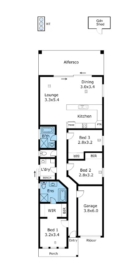 Floorplan of Homely house listing, 6 Parukala Street, Flinders Park SA 5025