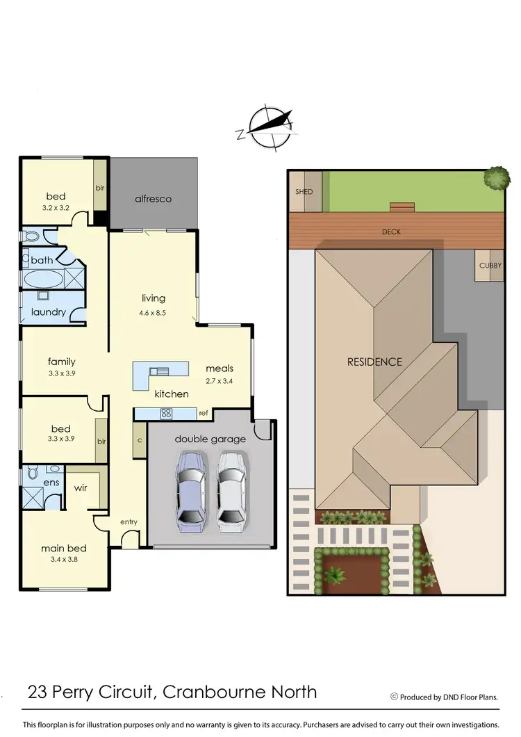 Floorplan of Homely house listing, 23 Perry Circuit, Cranbourne North VIC 3977