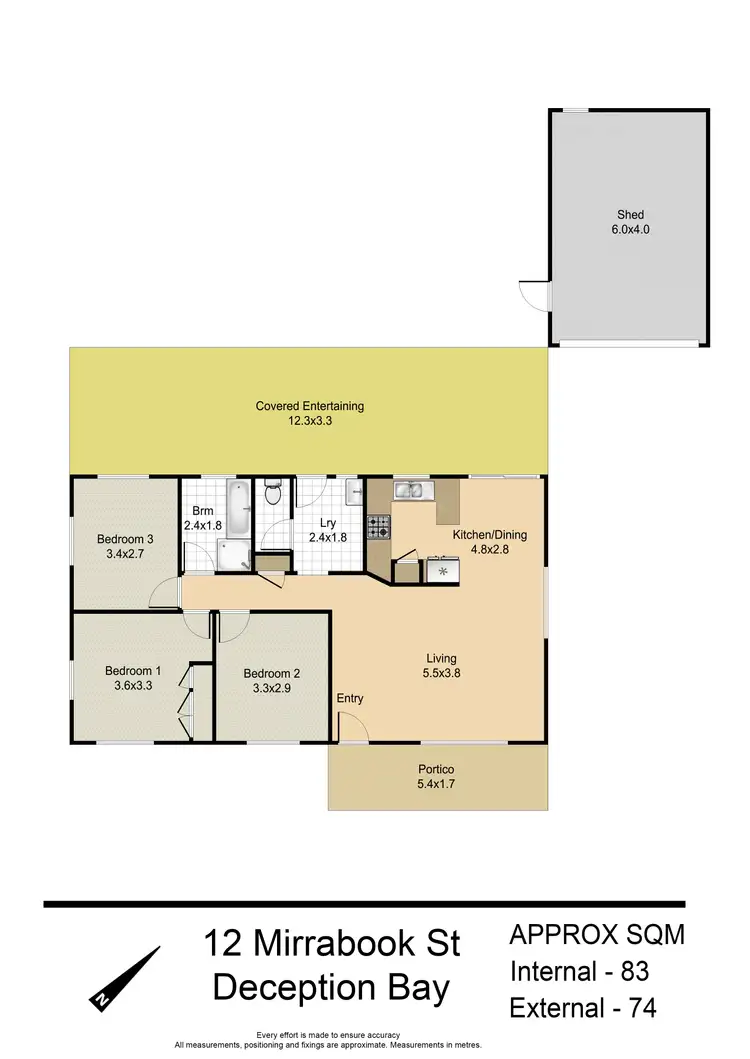 Floorplan of Homely house listing, 12 Mirrabook Street, Deception Bay QLD 4508