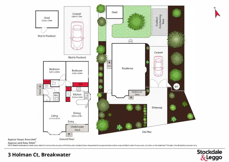 Floorplan of Homely house listing, 3 Holman Court, Breakwater VIC 3219
