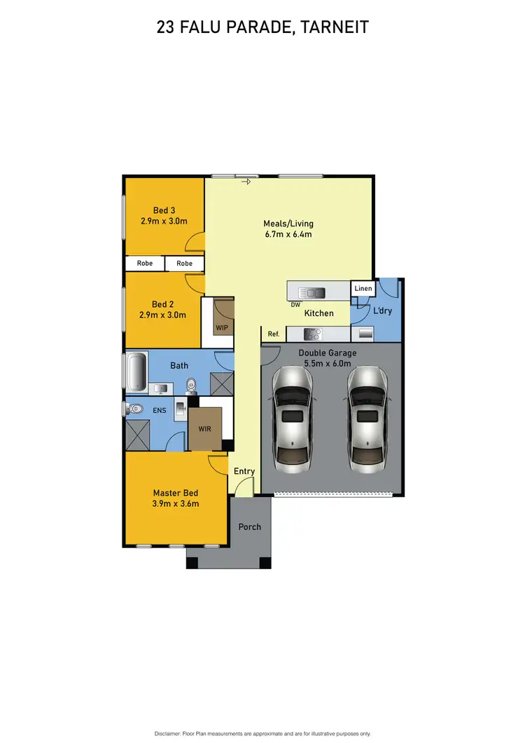Floorplan of Homely house listing, 23 Falu Parade, Tarneit VIC 3029