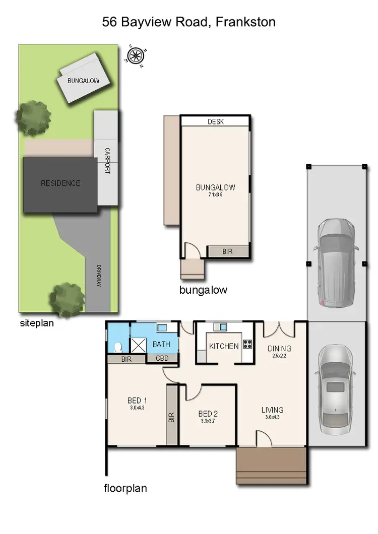 Floorplan of Homely house listing, 56 Bayview Road, Frankston VIC 3199
