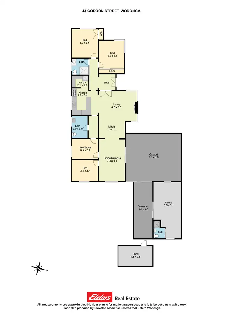 Floorplan of Homely house listing, 44 Gordon Street, Wodonga VIC 3690