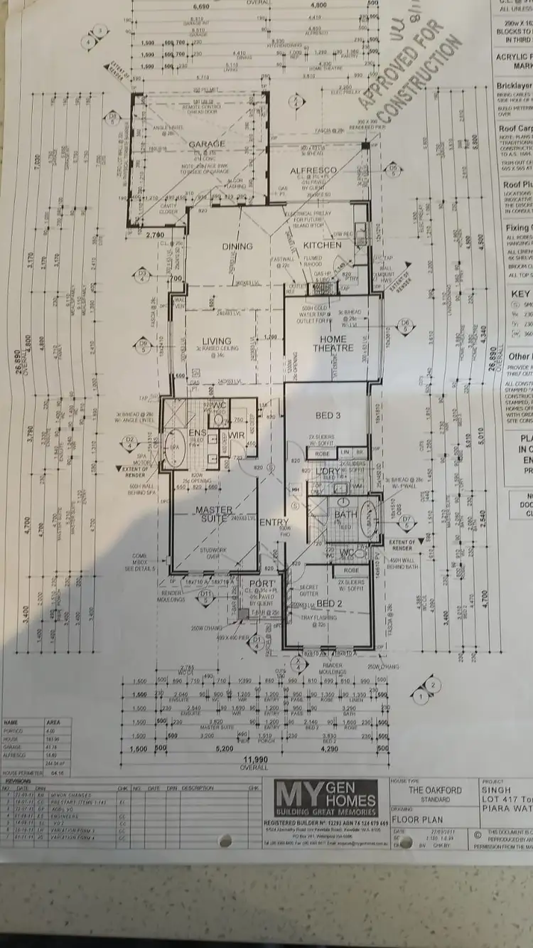 Floorplan of Homely house listing, 8 Tordera Parkway, Piara Waters WA 6112