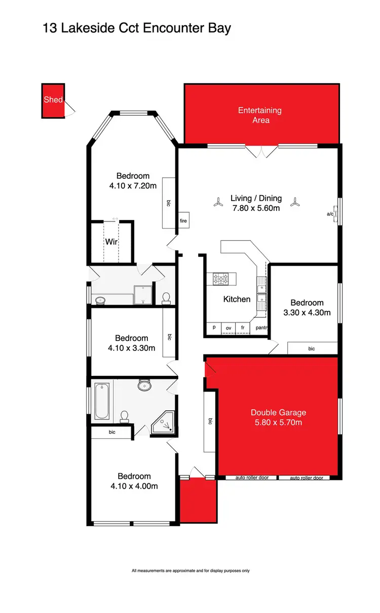 Floorplan of Homely house listing, 13 LAKESIDE CIRCUIT, Encounter Bay SA 5211
