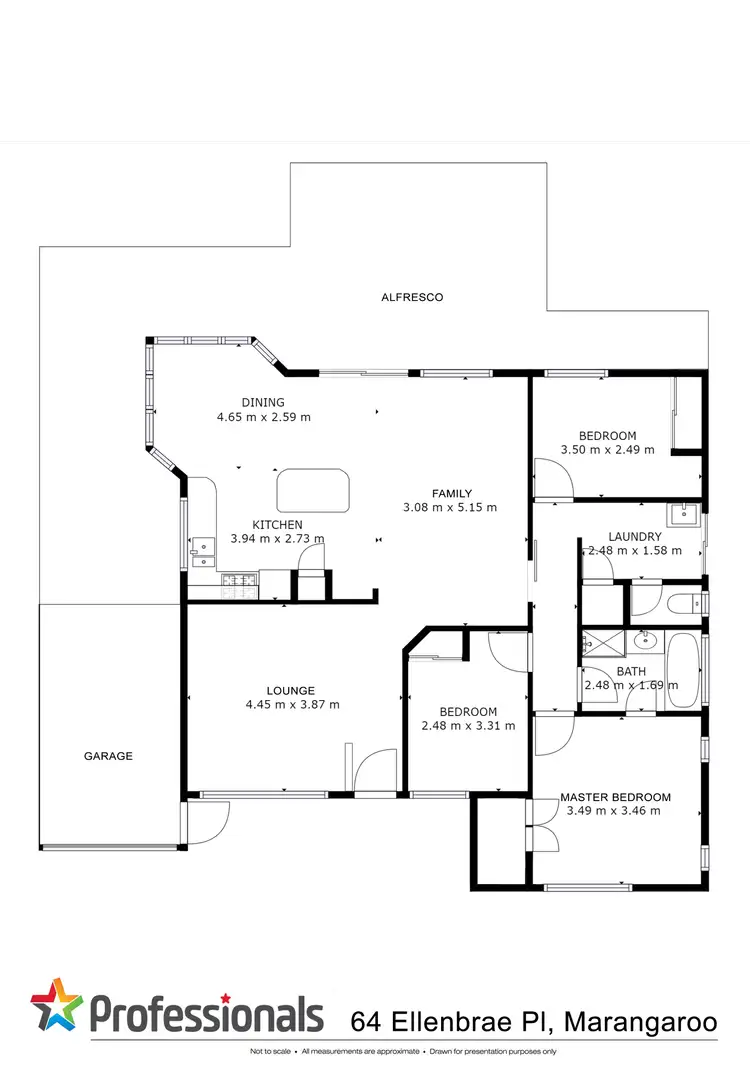 Floorplan of Homely house listing, 64 Ellenbrae Place, Marangaroo WA 6064