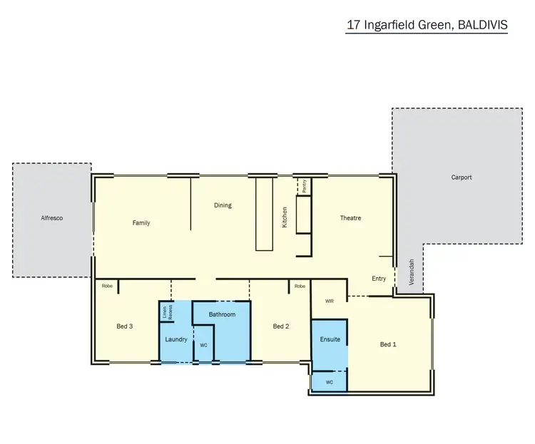 Floorplan of Homely house listing, 17 Ingarfield Green, Baldivis WA 6171