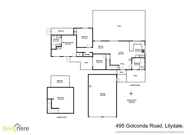 Floorplan of Homely house listing, 495 Golconda Road, Lilydale TAS 7268