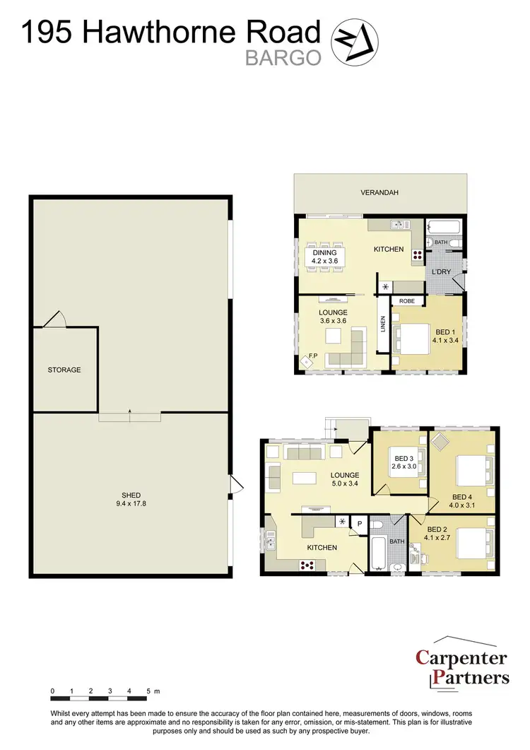 Floorplan of Homely house listing, 195 Hawthorne Rd, Bargo NSW 2574