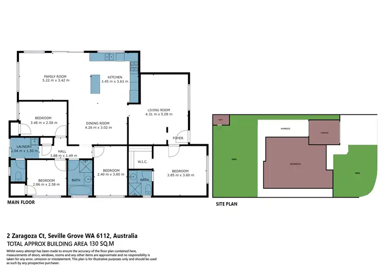 Floorplan of Homely house listing, 2 Zaragoza Court, Seville Grove WA 6112