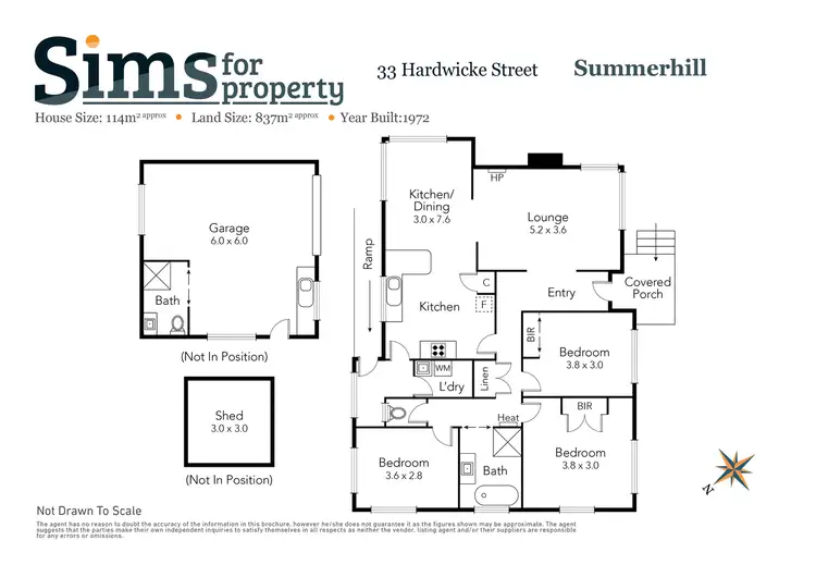 Floorplan of Homely house listing, 33 Hardwicke Street, Summerhill TAS 7250