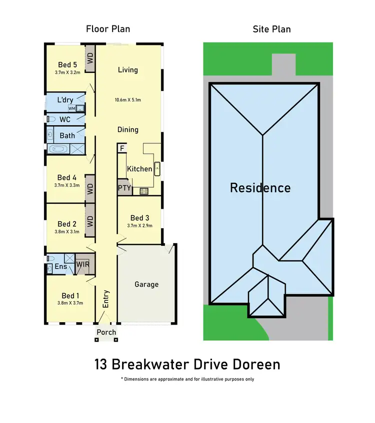 Floorplan of Homely house listing, 13 Breakwater Drive, Doreen VIC 3754