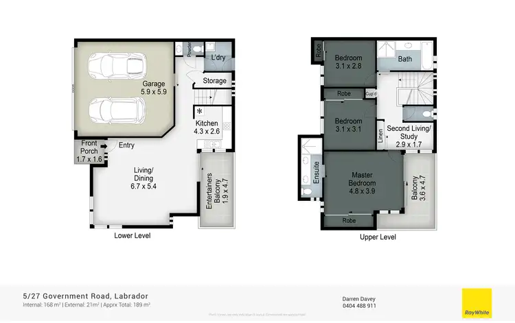 Floorplan of Homely townhouse listing, 5/27 Government Road, Labrador QLD 4215