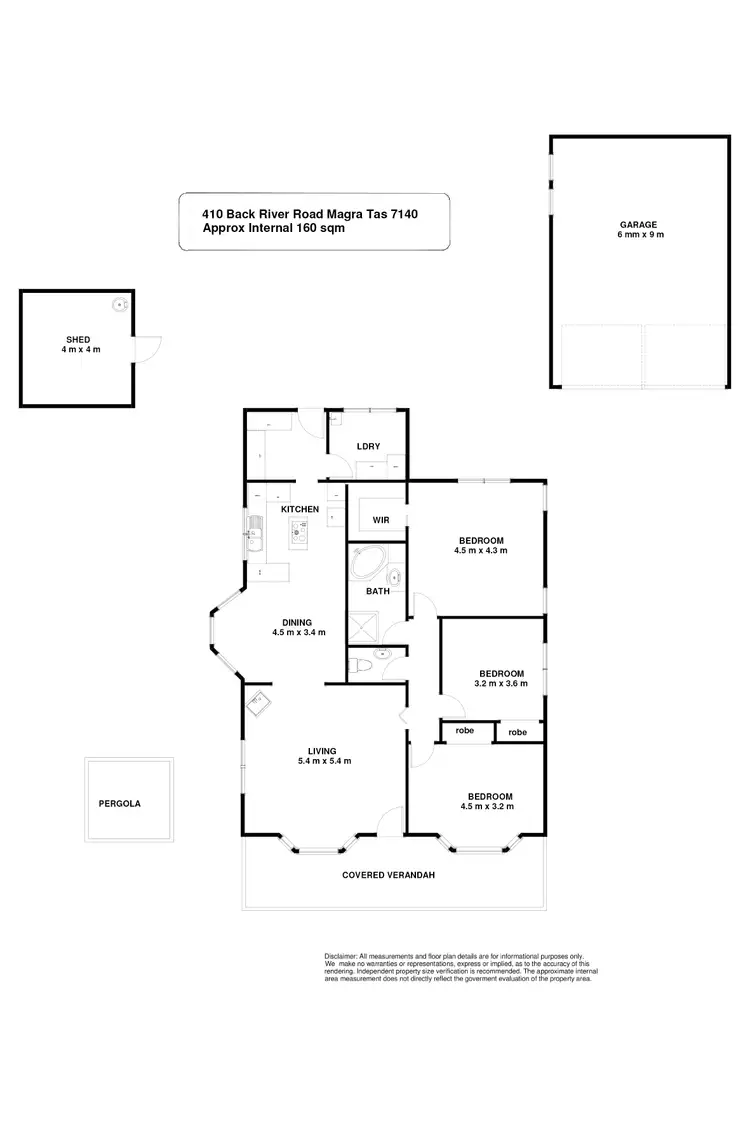 Floorplan of Homely house listing, 410 Back River Road, Magra TAS 7140