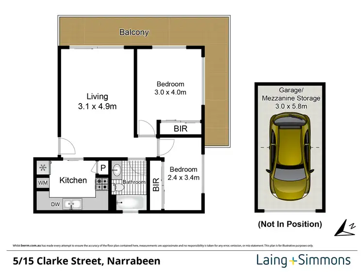 Floorplan of Homely apartment listing, 5/15 Clarke Street, Narrabeen NSW 2101