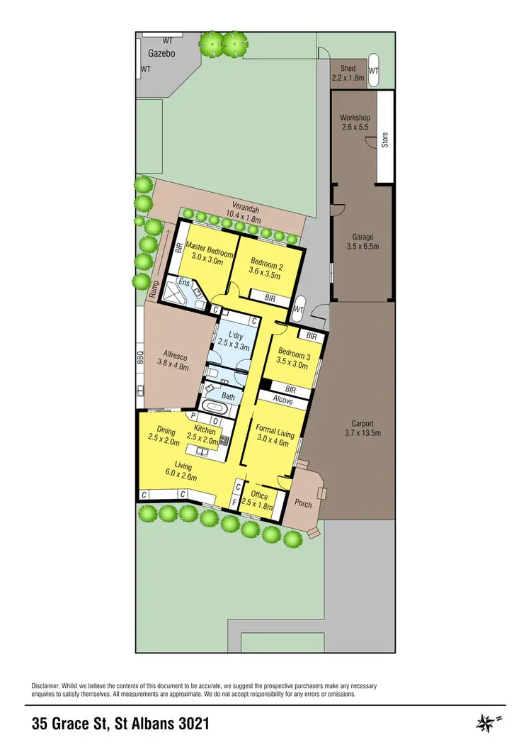 Floorplan of Homely house listing, 35 Grace Street, St Albans VIC 3021
