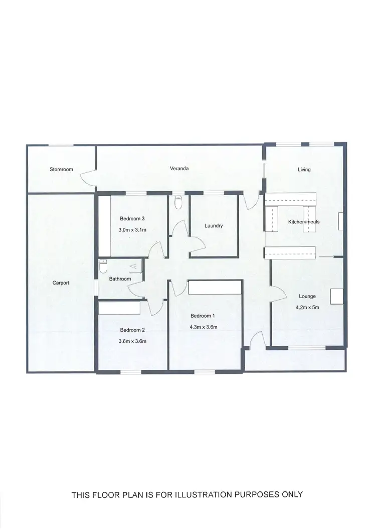Floorplan of Homely house listing, 28 WANNON AVENUE, Edenhope VIC 3318