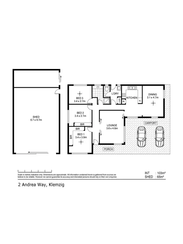 Floorplan of Homely house listing, 2 Andrea Way, Klemzig SA 5087