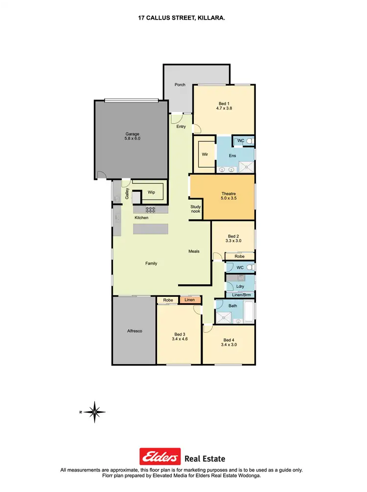 Floorplan of Homely house listing, 17 Callus Street, Killara VIC 3691