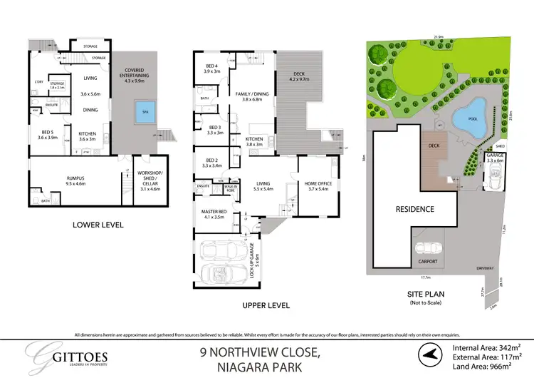 Floorplan of Homely house listing, 9 Northview Close, Niagara Park NSW 2250