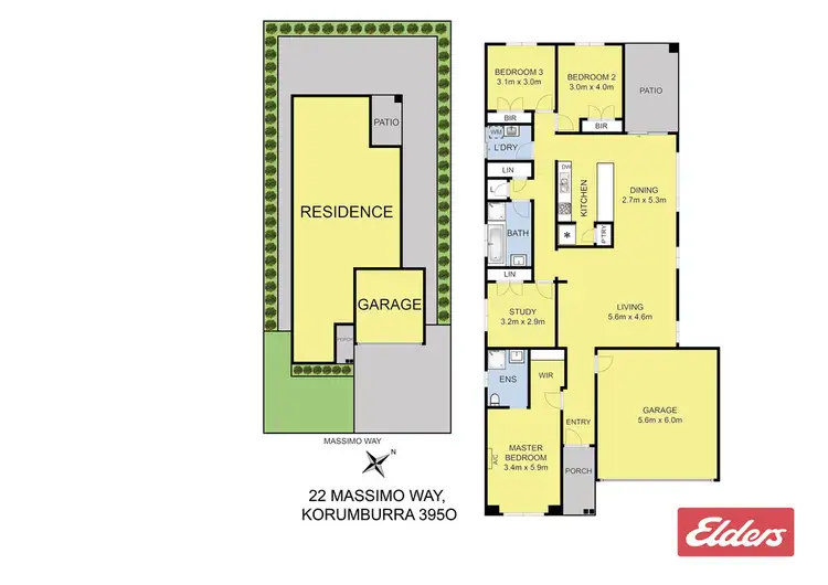Floorplan of Homely house listing, 22 Massimo Way, Korumburra VIC 3950