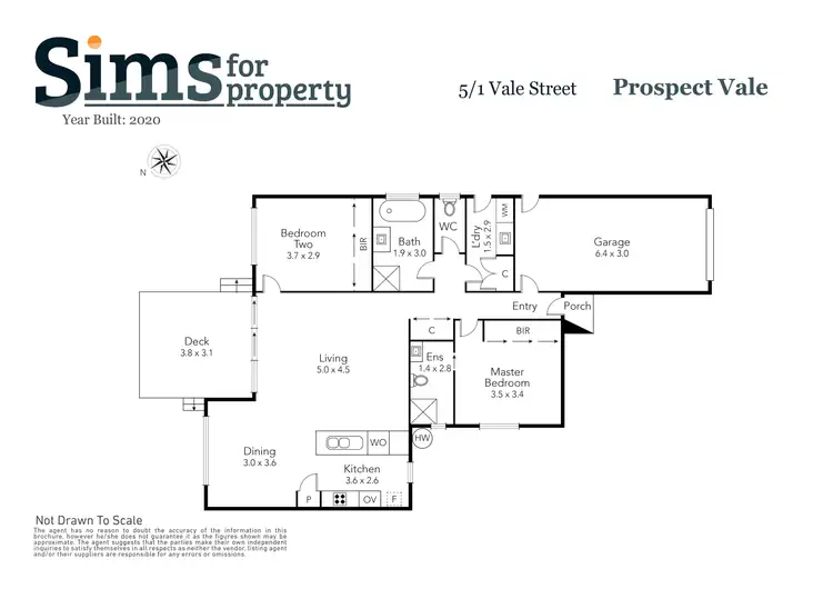 Floorplan of Homely unit listing, 5/1 Vale Street, Prospect Vale TAS 7250