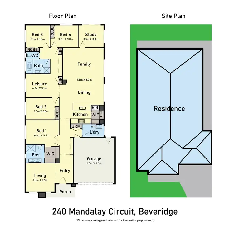 Floorplan of Homely house listing, 240 Mandalay Circuit, Beveridge VIC 3753