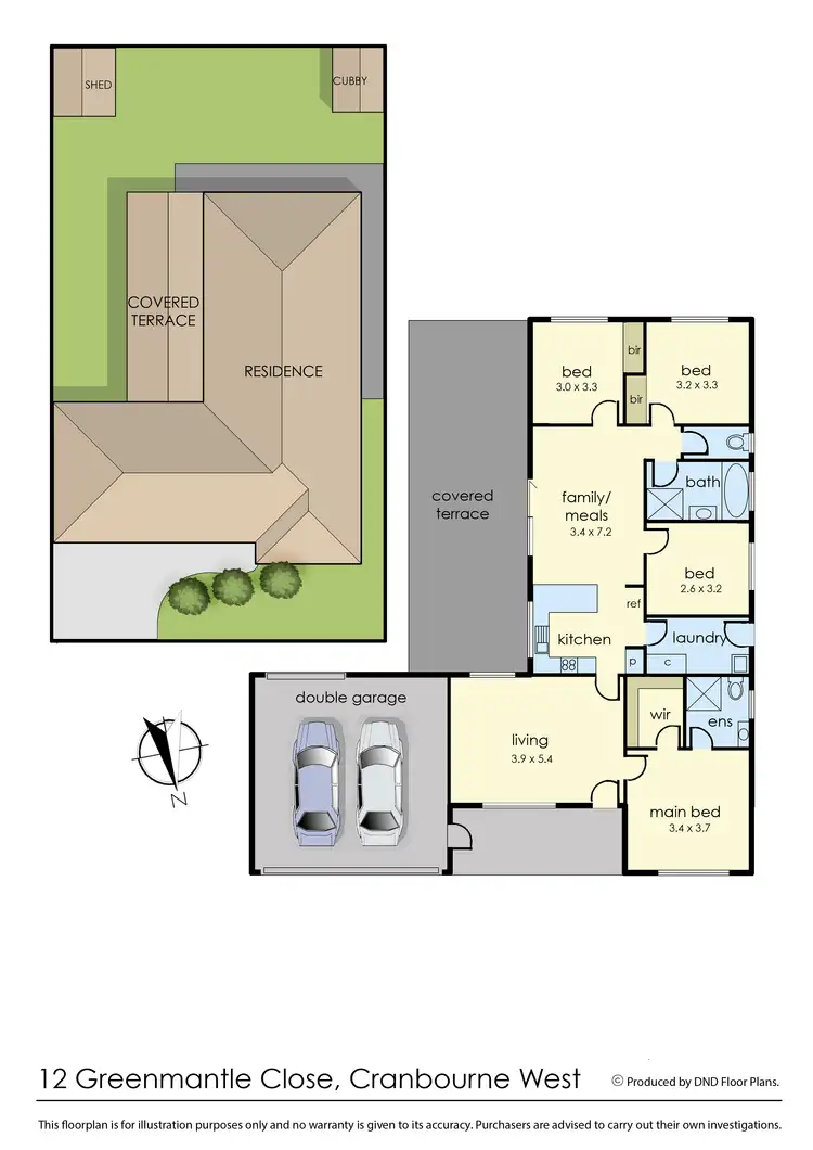 Floorplan of Homely house listing, 12 Greenmantle Close, Cranbourne West VIC 3977