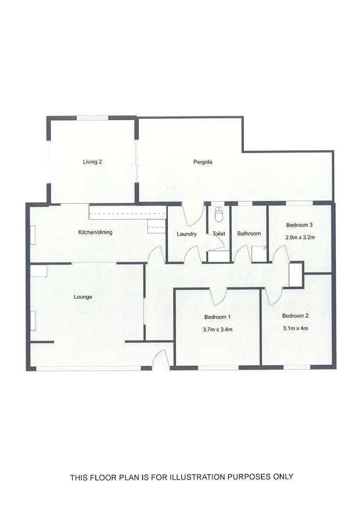 Floorplan of Homely house listing, 86 CEDAR AVENUE, Naracoorte SA 5271