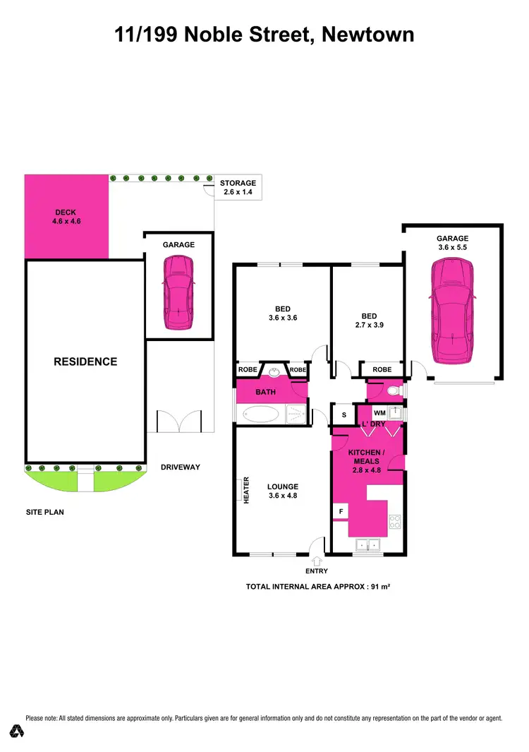 Floorplan of Homely unit listing, 11/199 Noble Street, Newtown VIC 3220