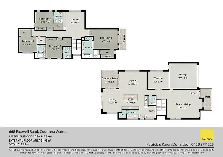 Floorplan of Homely house listing, 668 Foxwell Road, Coomera Waters QLD 4209