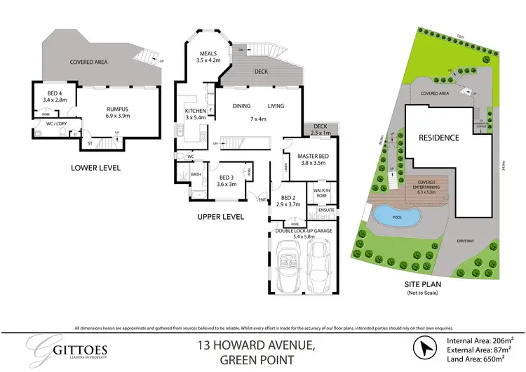 Floorplan of Homely house listing, 13 Howard Avenue, Green Point NSW 2251