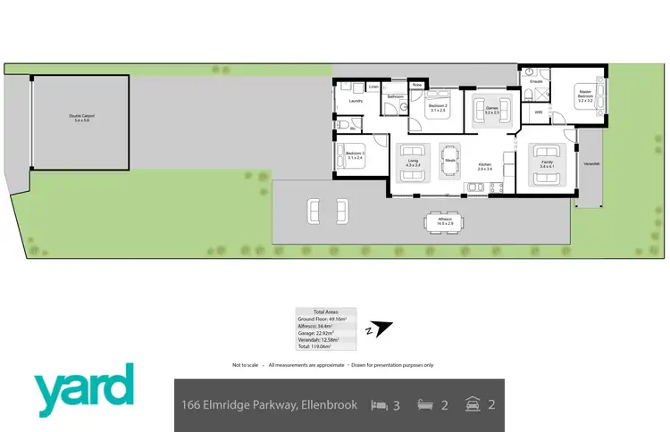 Floorplan of Homely house listing, 166 Elmridge Parkway, Ellenbrook WA 6069