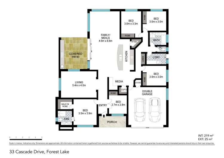 Floorplan of Homely house listing, 33 Cascade Drive, Forest Lake QLD 4078
