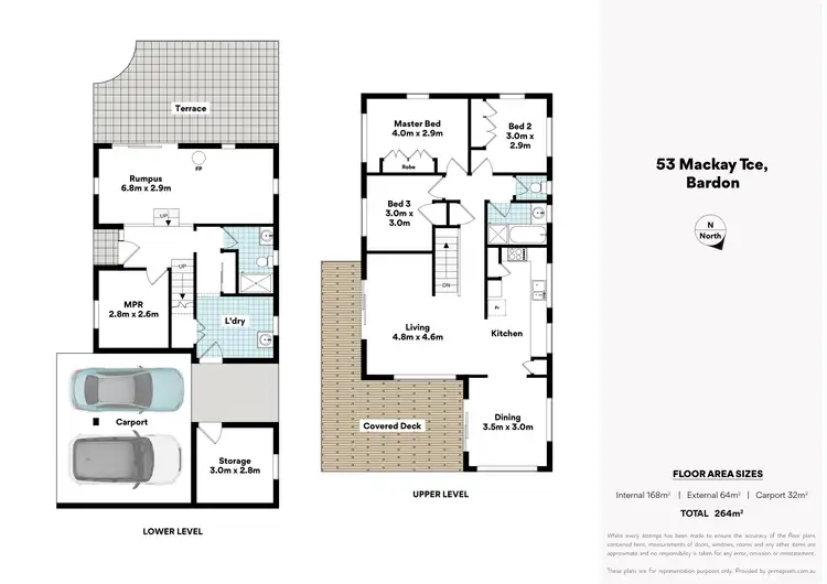 Floorplan of Homely house listing, 53 Mackay Terrace, Bardon QLD 4065