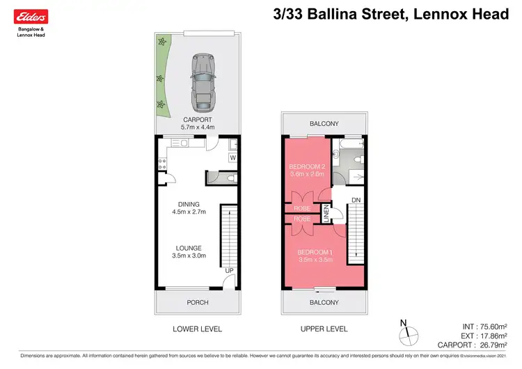 Floorplan of Homely unit listing, 3/33 Ballina Street, Lennox Head NSW 2478