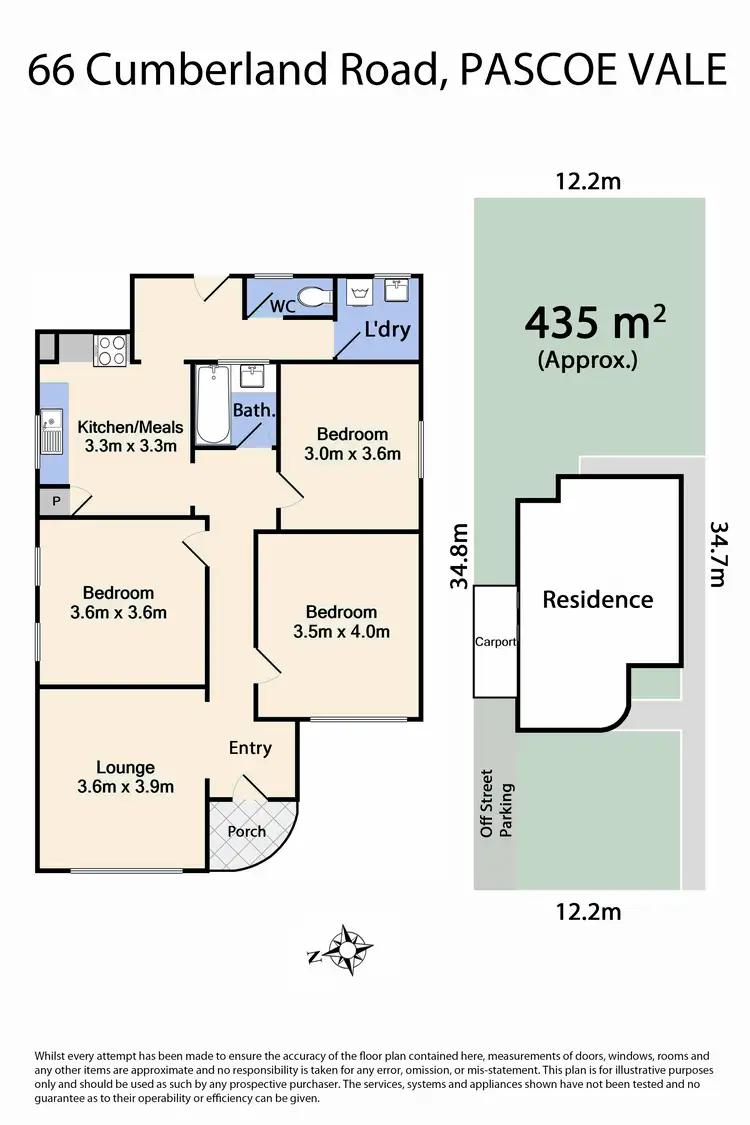 Floorplan of Homely house listing, 66 Cumberland Road, Pascoe Vale VIC 3044