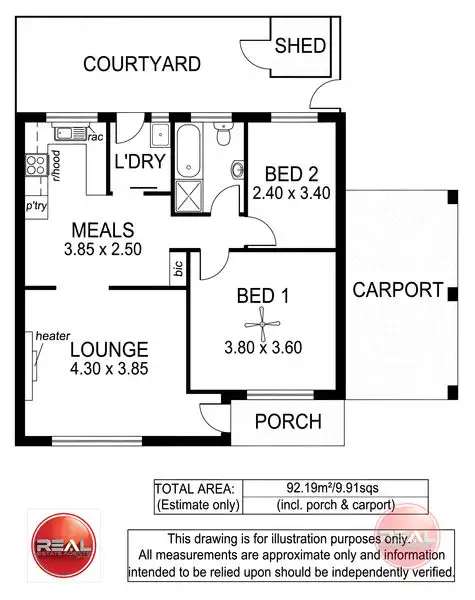 Floorplan of Homely unit listing, 7/14 Croker Rd, Morphettville SA 5043