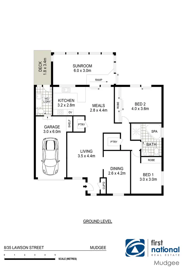 Floorplan of Homely unit listing, 8/35 Lawson Street, Mudgee NSW 2850