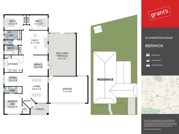 Floorplan of Homely house listing, 55 Homestead Road, Berwick VIC 3806