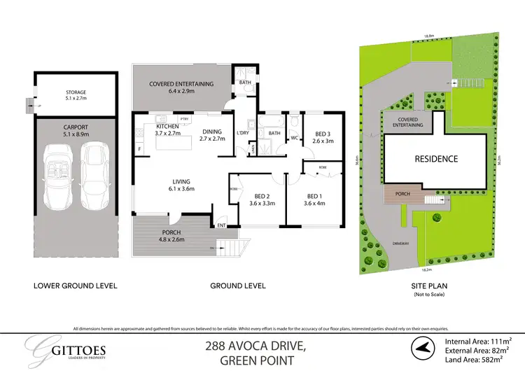 Floorplan of Homely house listing, 288 Avoca Drive, Green Point NSW 2251