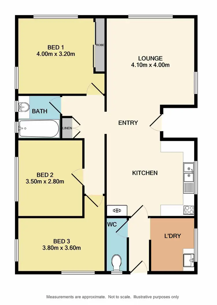 Floorplan of Homely house listing, 6 Afton Ave, Benalla VIC 3672