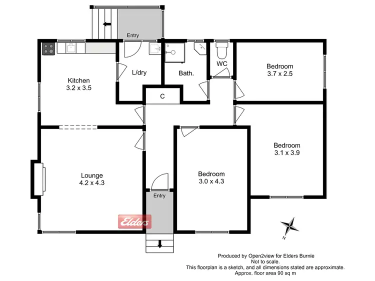 Floorplan of Homely house listing, 29 Turner Crescent, Shorewell Park TAS 7320