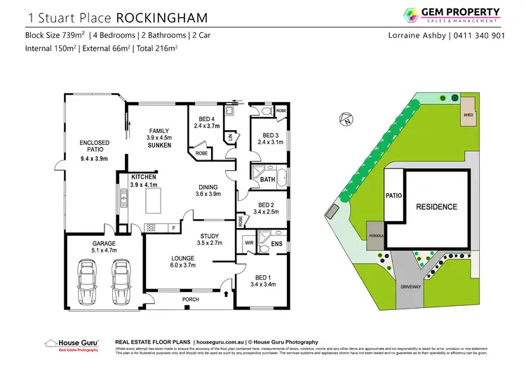 Floorplan of Homely house listing, 1 Stuart Place, Rockingham WA 6168