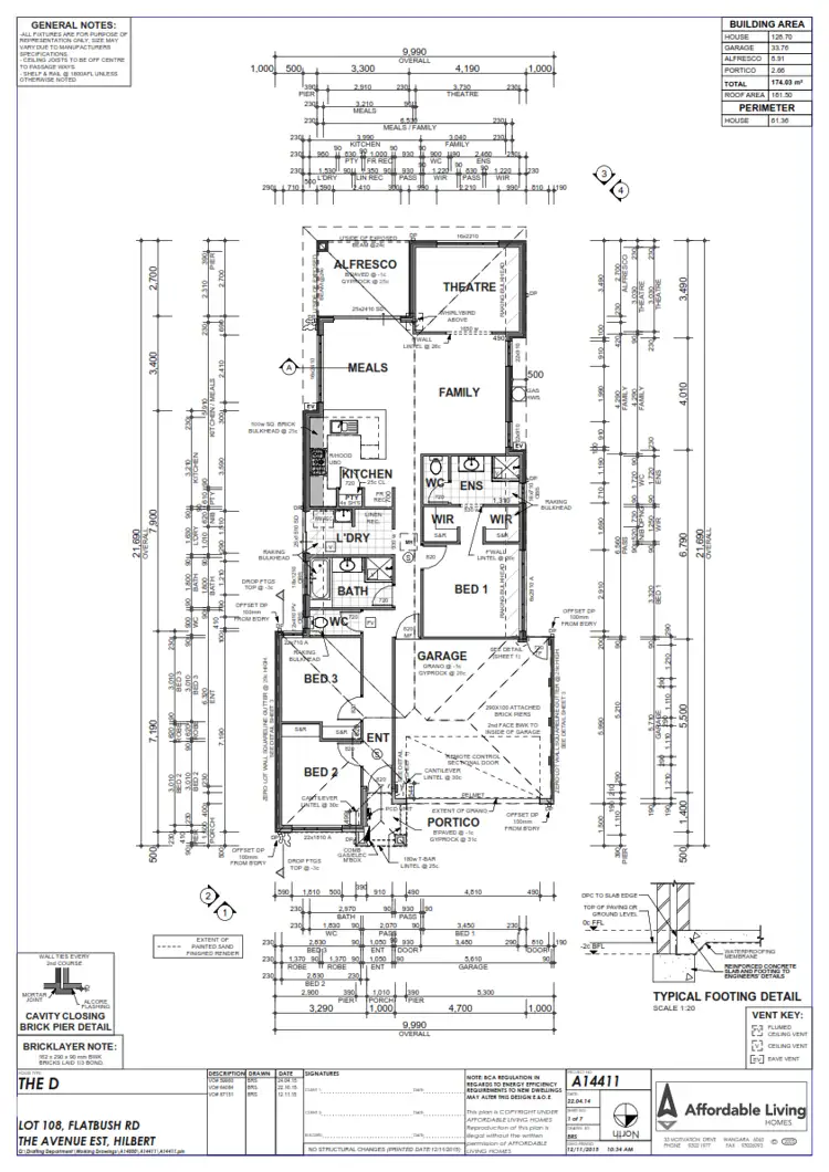 Floorplan of Homely house listing, 21 Flatbush Road, Hilbert WA 6112