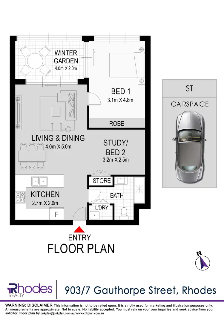 Floorplan of Homely apartment listing, 903/7 gauthorpe st, Rhodes NSW 2138